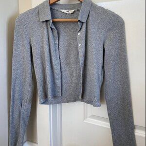 Simons Twik Button Up Ribbed Cardigan